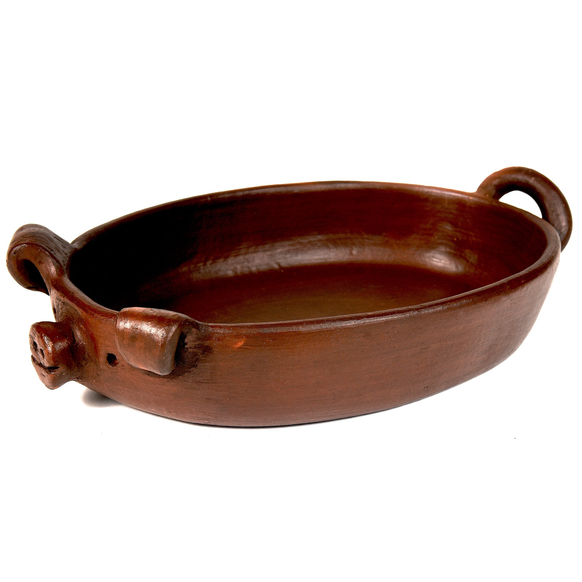 Pomaireware Pig Faced Roasting Pan