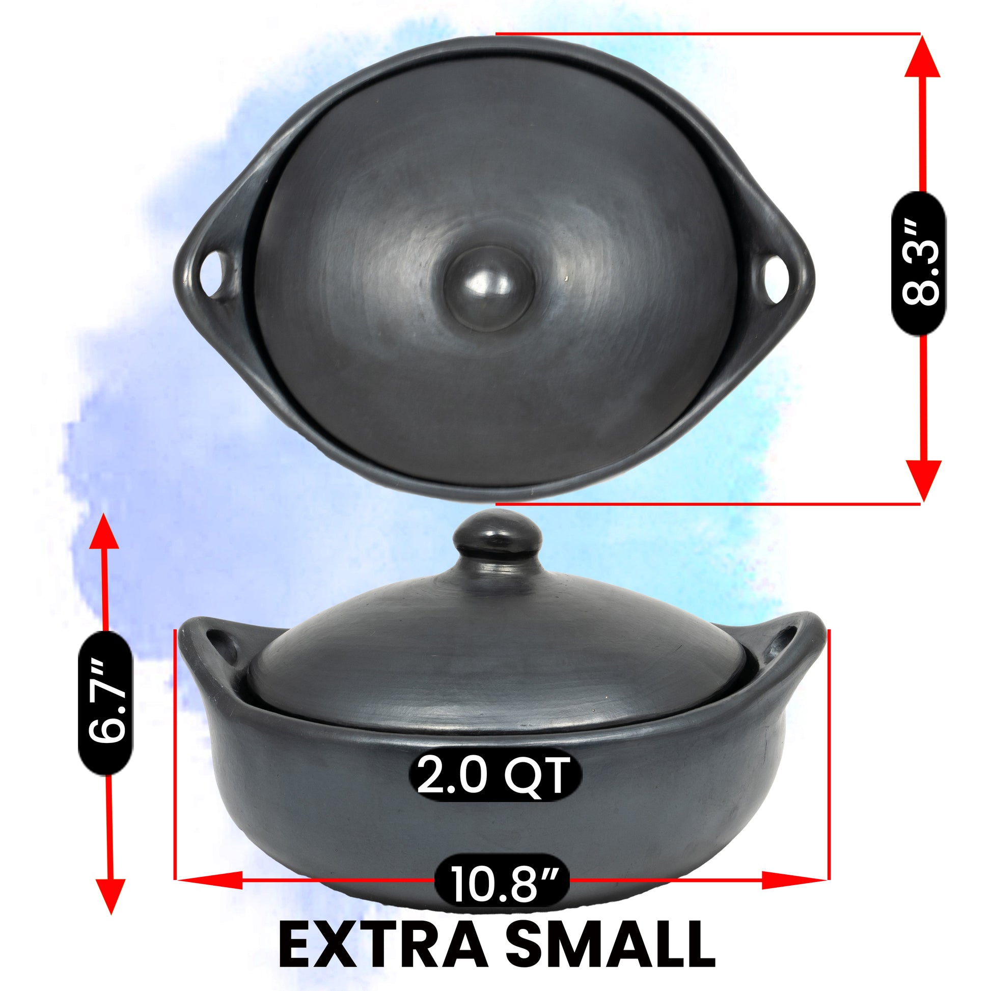 Black Clay, La Chamba Oval Casserole