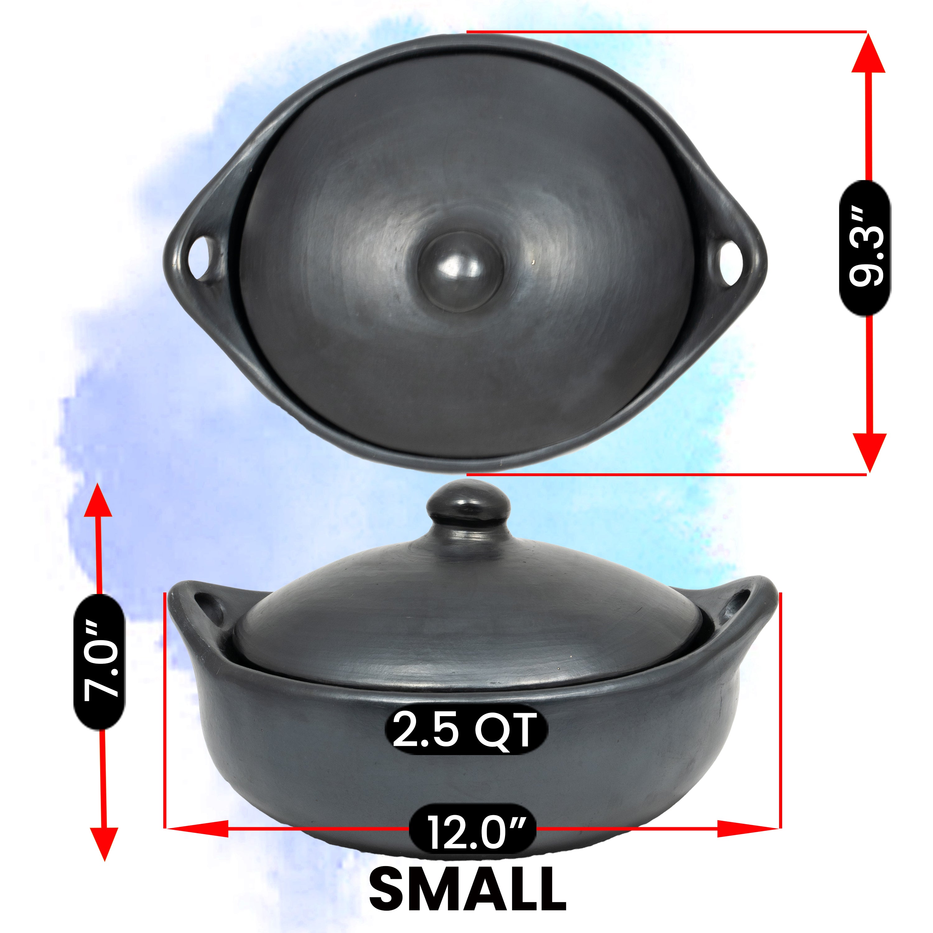 Black Clay, La Chamba Oval Casserole