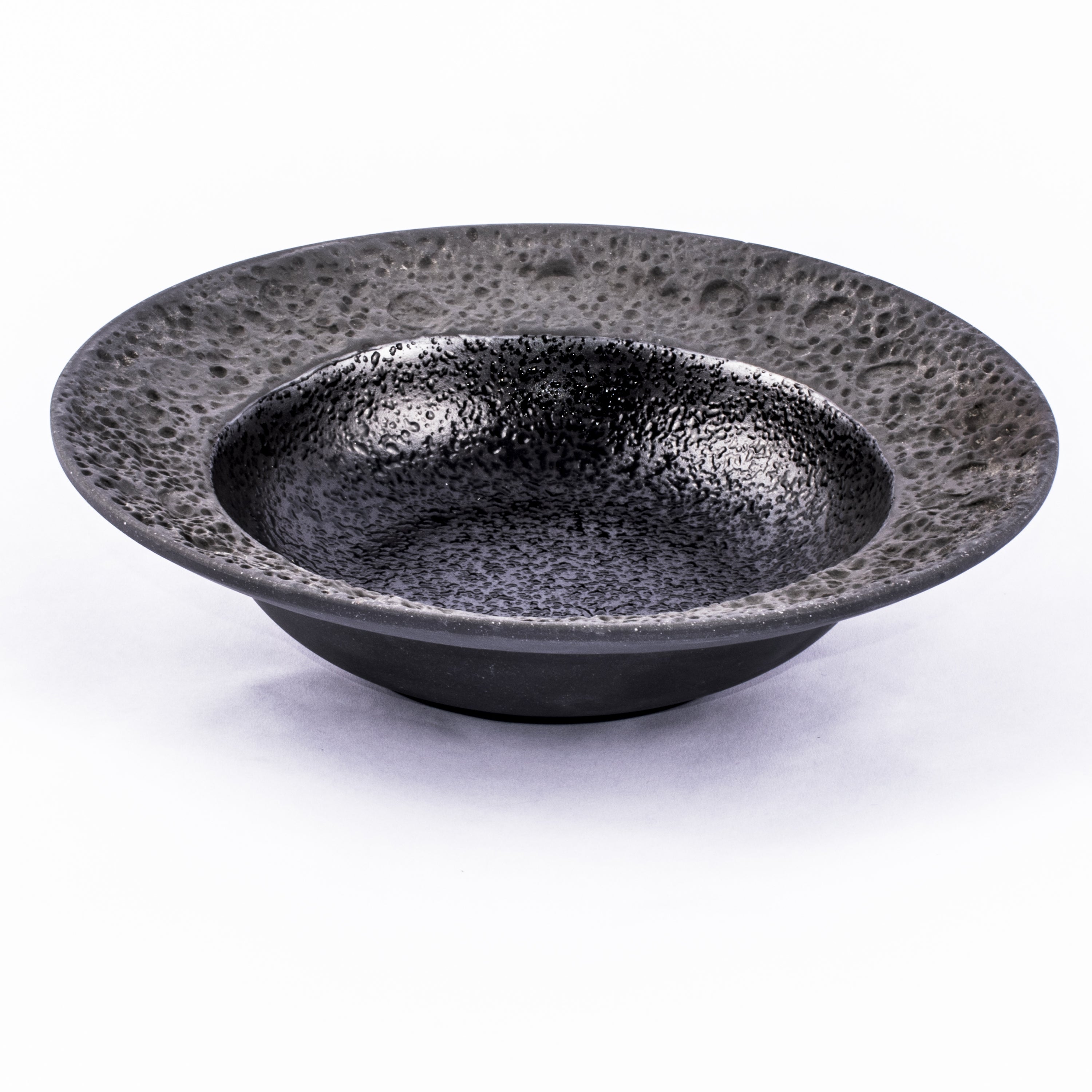 Glugu Black Presentation Bowl Handmade Ceramic Bowl