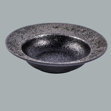 Glugu Black Presentation Bowl Handmade Ceramic Bowl