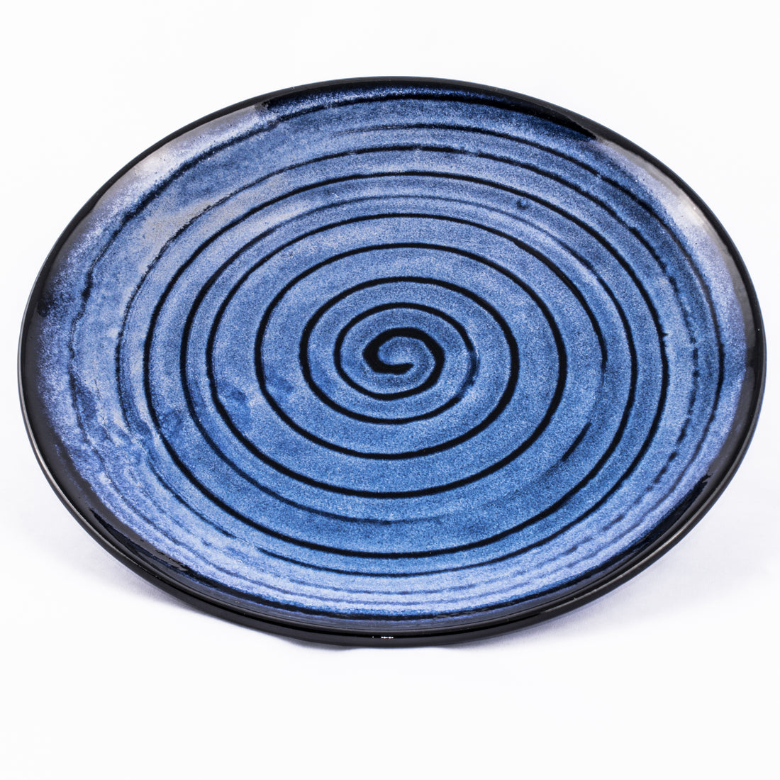 Sapphire Blue Spiral Plate