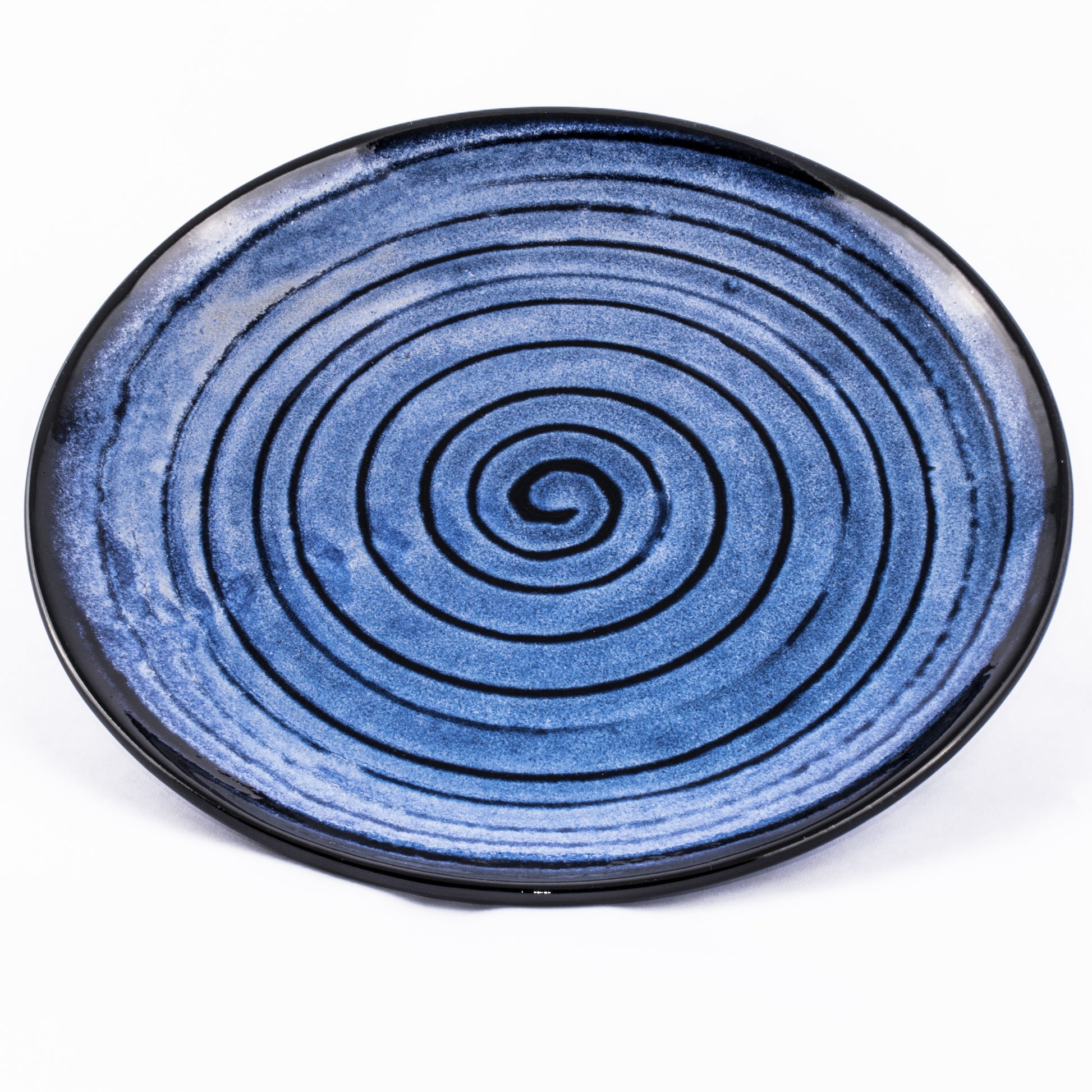 Sapphire Blue Spiral Plate