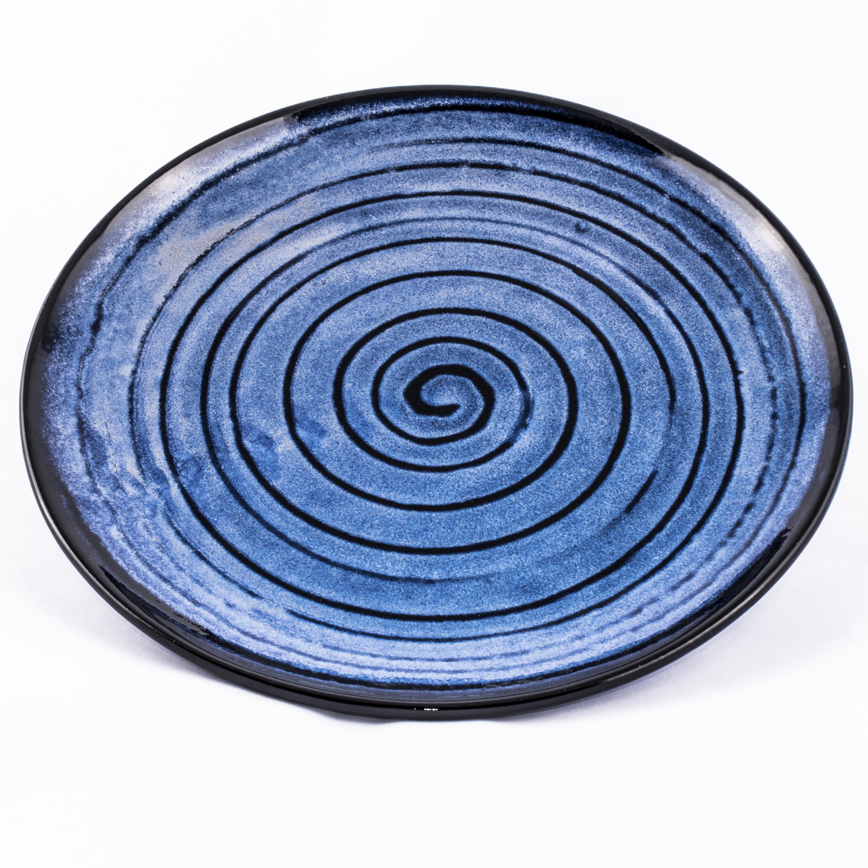 Sapphire Blue Spiral Plate