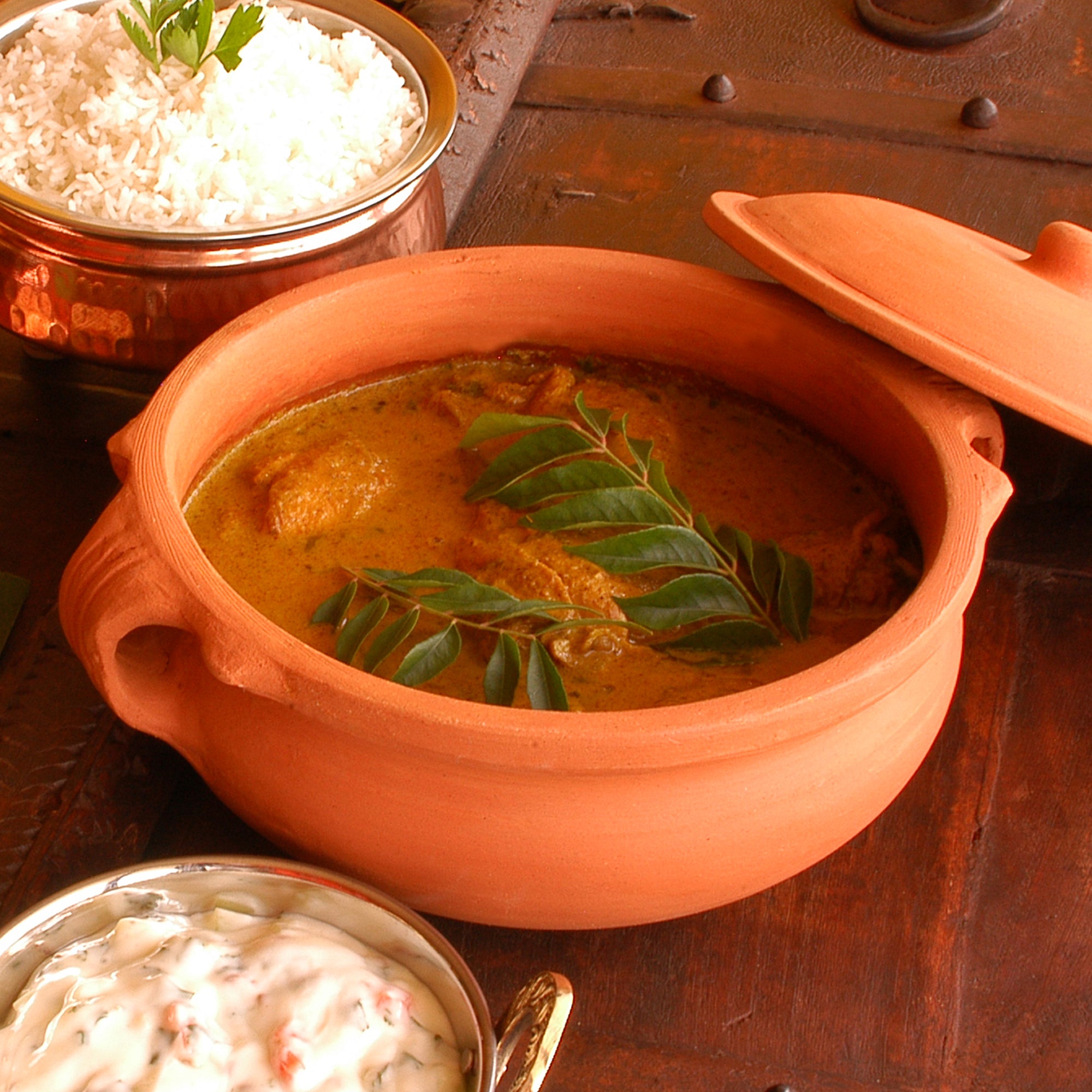 Indian Clay Curry Pot