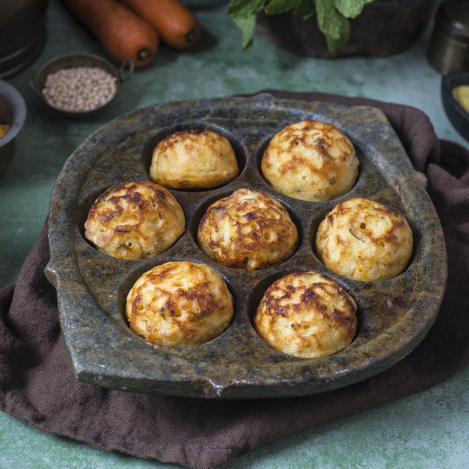 Indian Soapstone Paniyaram Maker