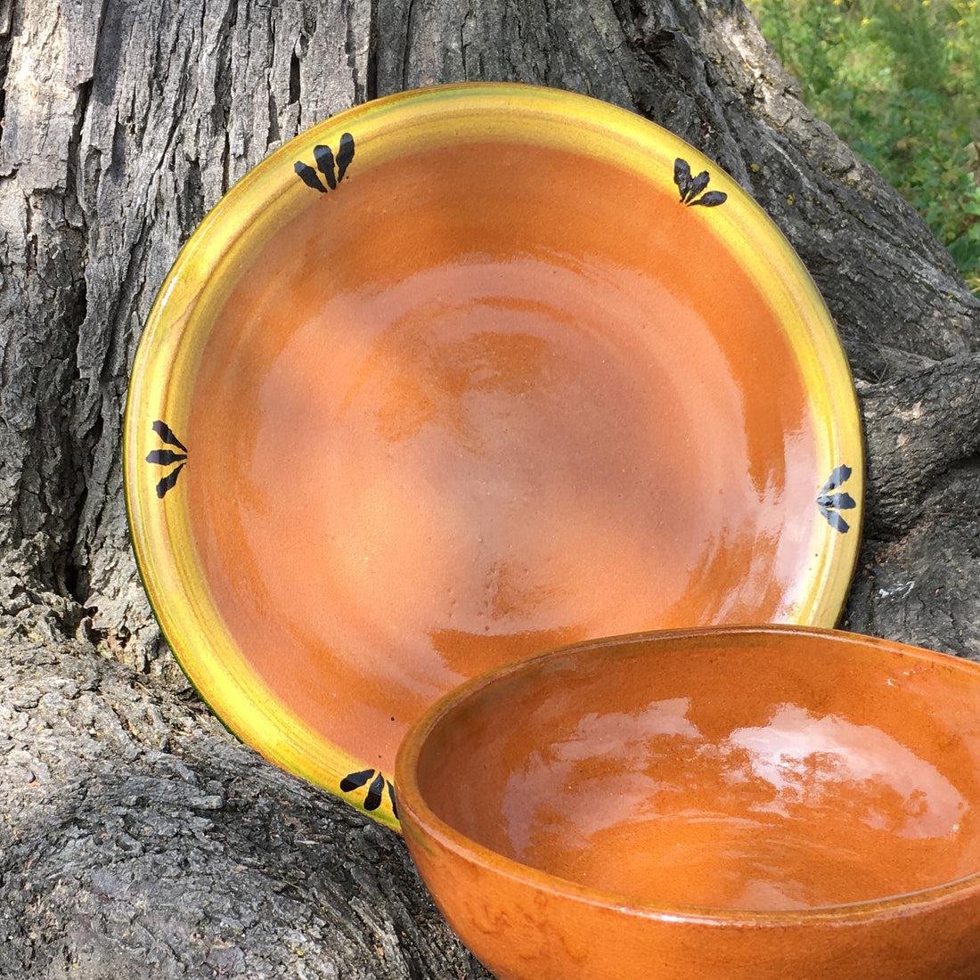 Mexican Clay Plate 
