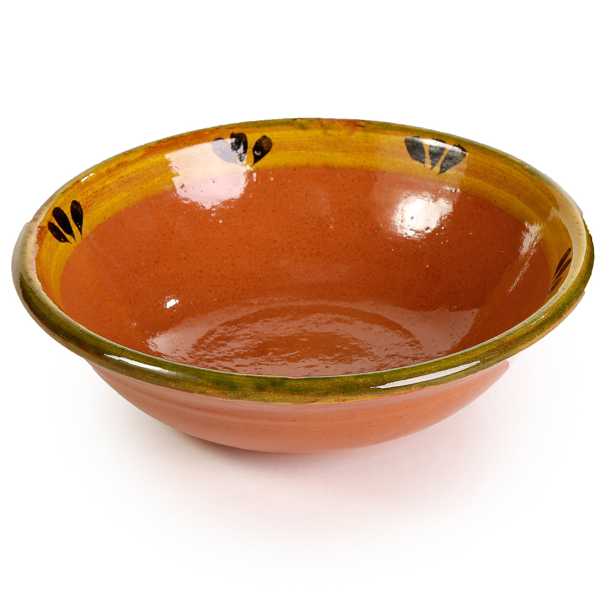 Mexican Clay Soup Bowl - Trefoil Design