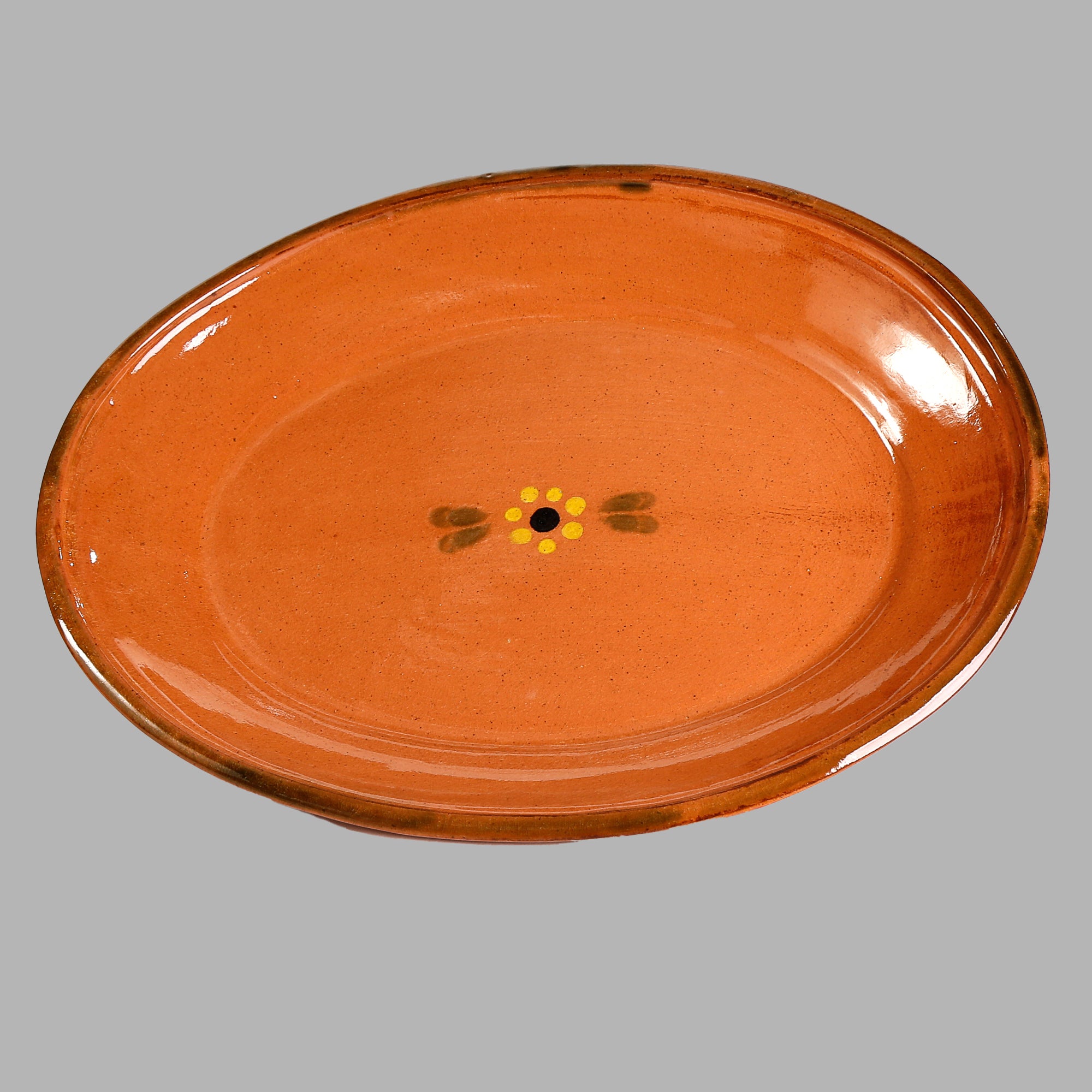 Mexican Clay Oval Plate