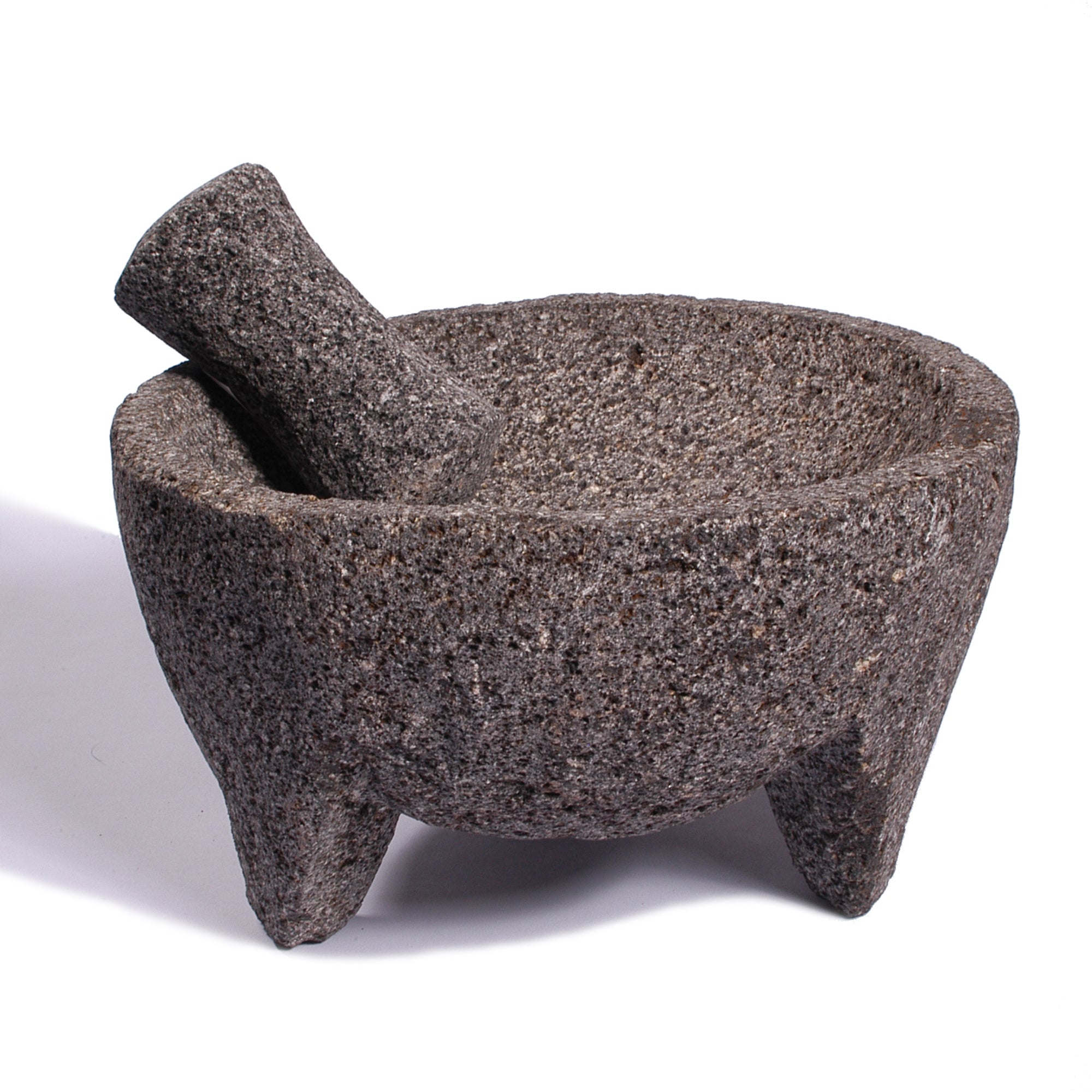 Lava Stone Molcajete Traditional Mexican Mortar & Pestle