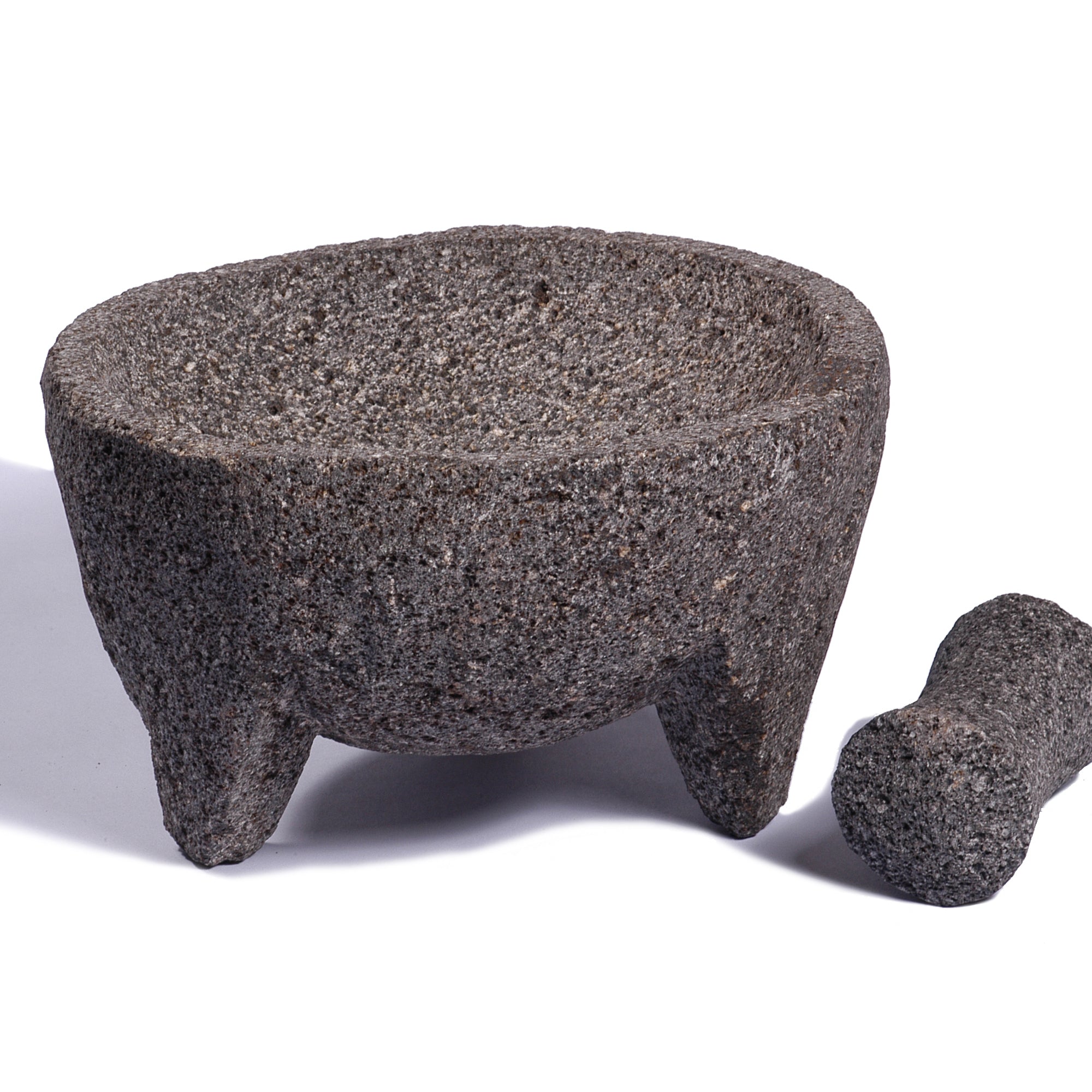 Lava Stone Molcajete Traditional Mexican Mortar & Pestle